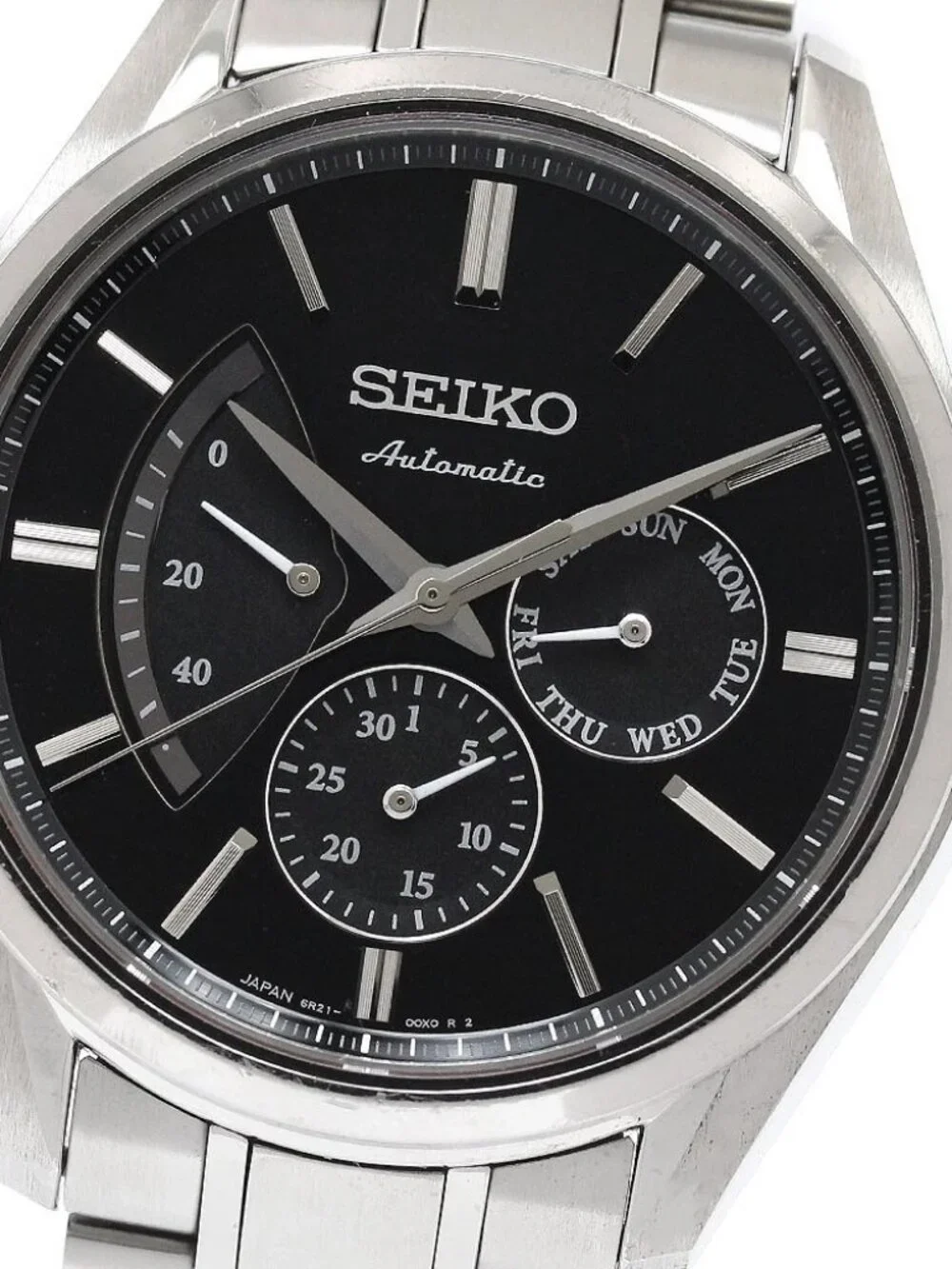 SEIKO Presage SARW023/6R21-01B0 Day date Black Dial Automatic Men's Watch